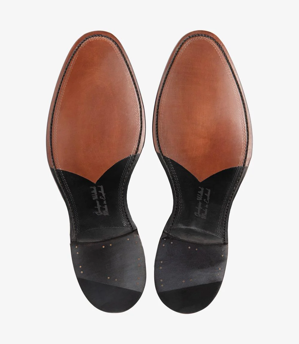 LOAKE STONEGATE WALNUT OXFORD TOE CAP LEATHER SOLE F-MEDIUM - Image 4