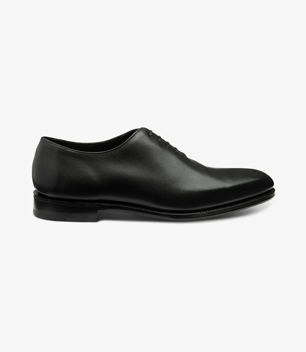LOAKE WHOLEBURY BLACK OXFORD LEATHER SOLE F-MEDIUM