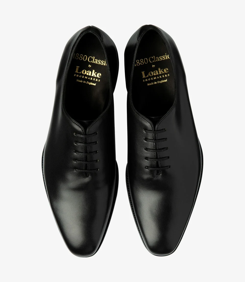 LOAKE WHOLEBURY BLACK OXFORD LEATHER SOLE F-MEDIUM - Image 3