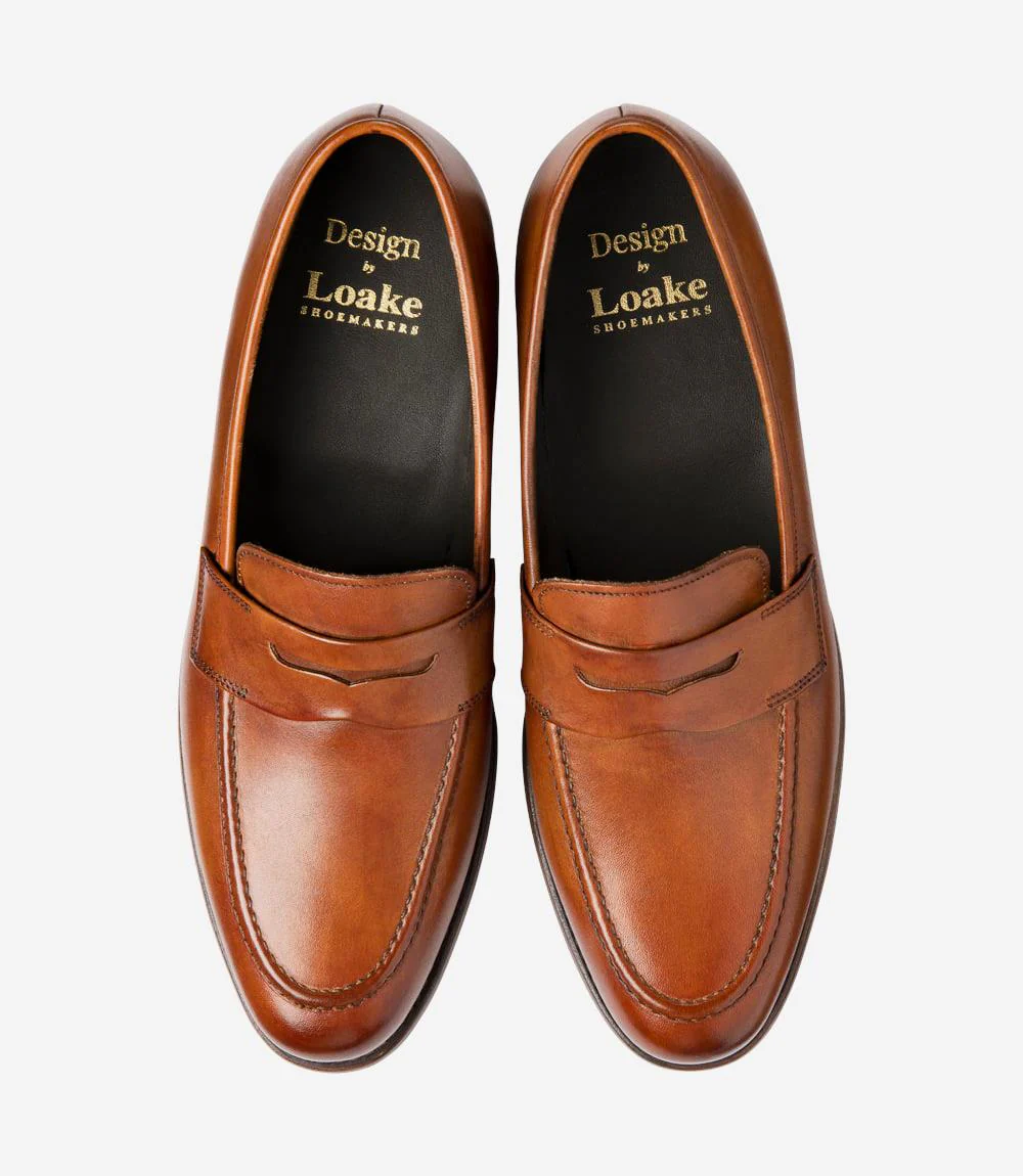 LOAKE WIGGINS TAN PENNY LOAFER - Image 3