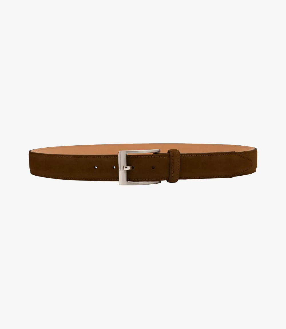 LOAKE WILLIAM BROWN SUEDE BELT - Image 2